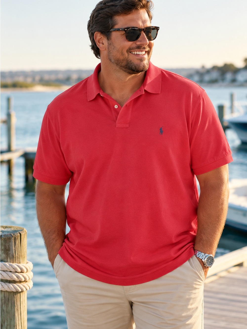 NWT Ralph Lauren Polo Shirt Size 3X Tall Red Big & Tall $125.00